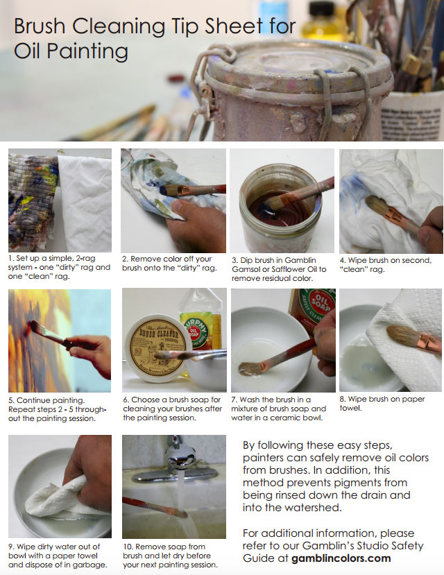 What To Use To Clean Brushes From Oil Paint