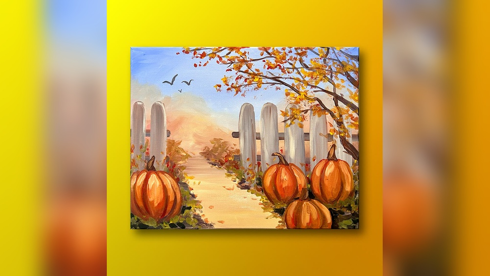 Autumn Fall Painting Ideas for Canvas