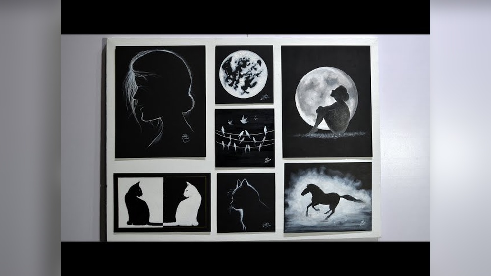 Black And White Painting Ideas for Canvas