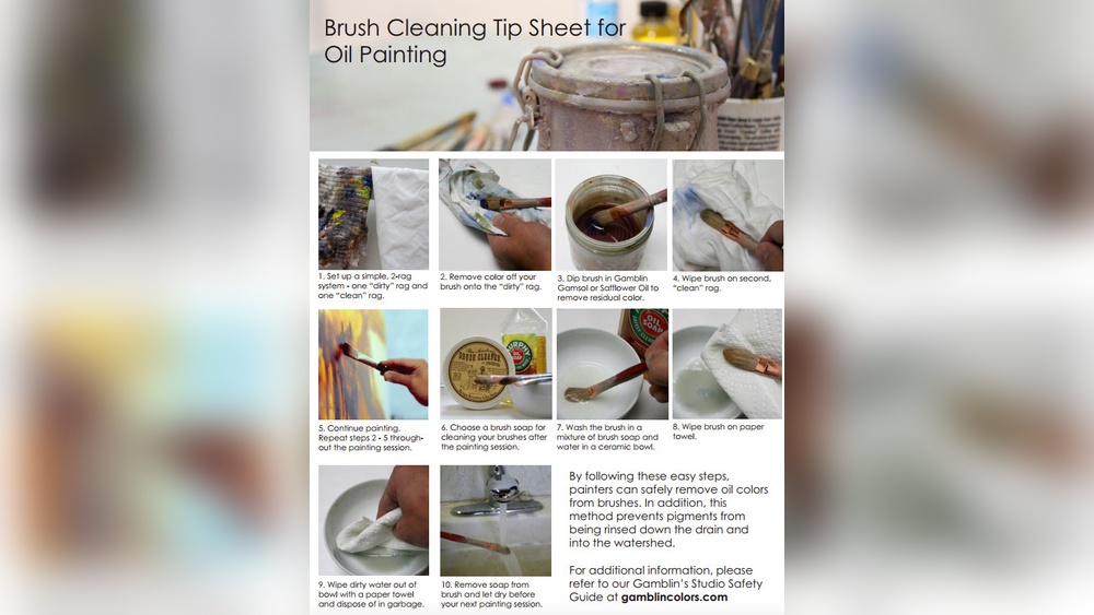 How to Clean Oil Paint Brushes Guide