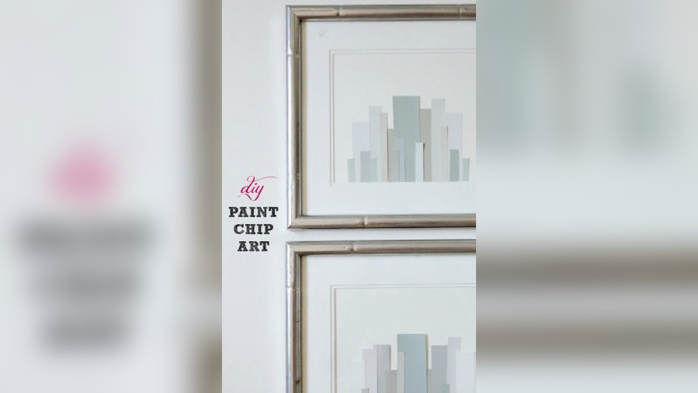 How to Do Diy Paint Chip Wall Art
