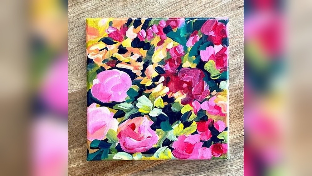 How to Do Loose Floral Acrylic Painting
