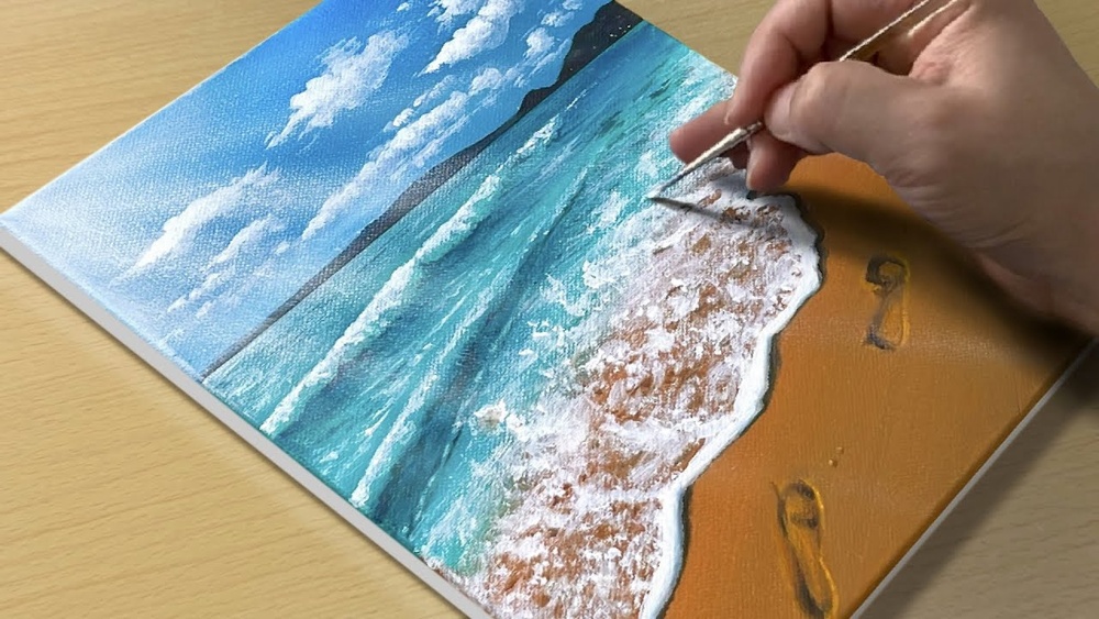 How to Paint a Beach Scene With Acrylics