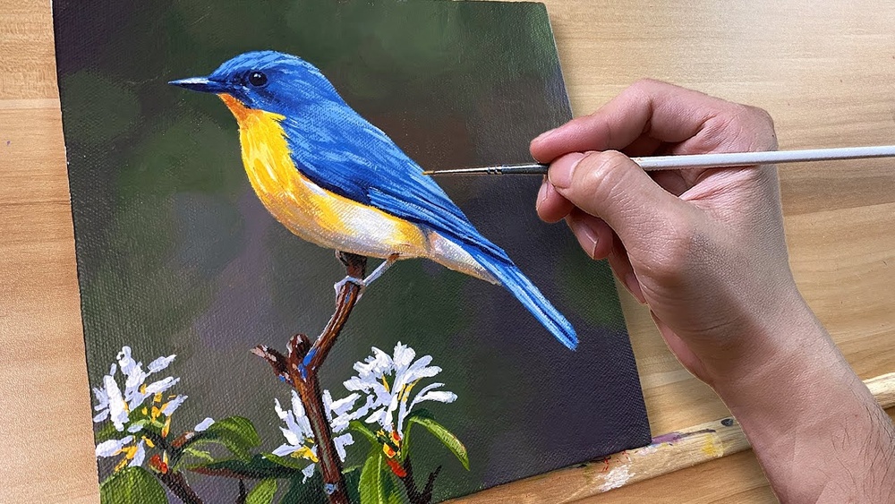 How to Paint a Bird With Acrylic Paint