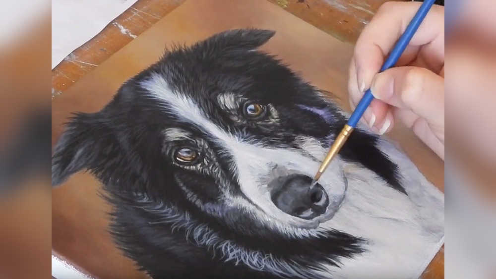 How to Paint a Dog With Acrylic Paint