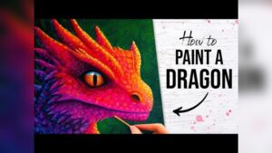 How to Paint a Dragon With Acrylic Paint