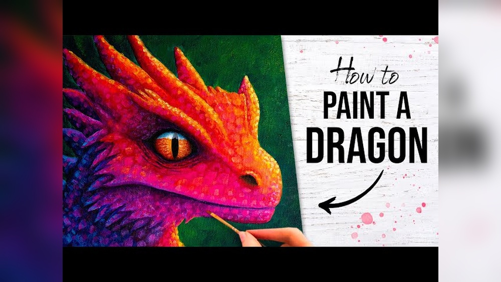How to Paint a Dragon With Acrylic Paint