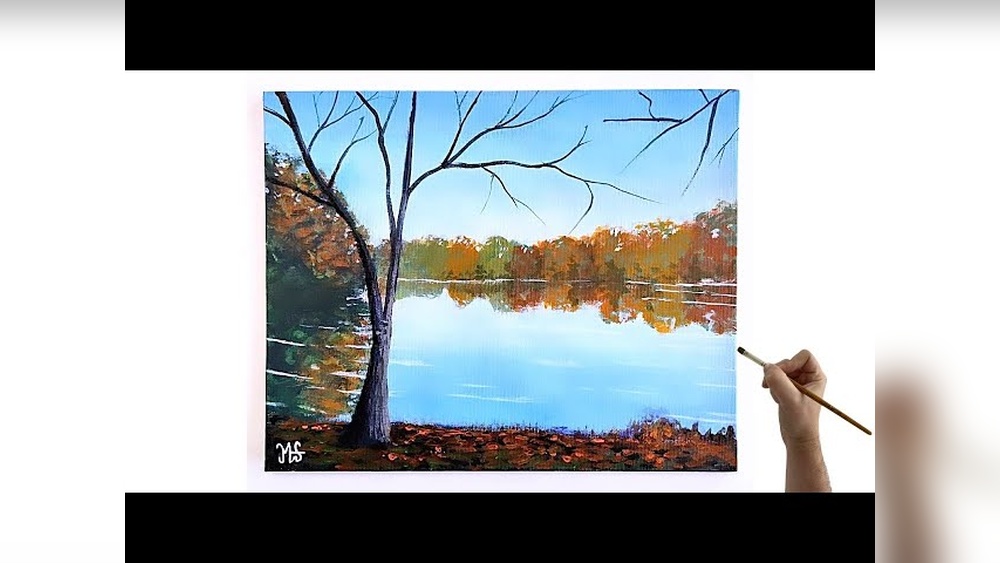 How to Paint a Lake With Acrylic Paint