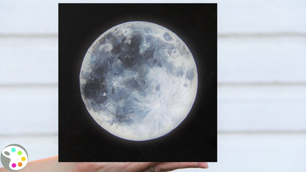 How to Paint a Moon With Acrylic Paint