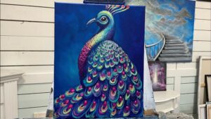 How to Paint a Peacock With Acrylics