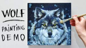 How to Paint a Wolf With Acrylic Paint