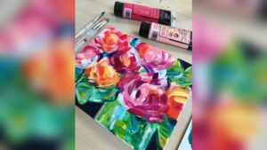 How to Paint Abstract Flowers With Acrylics