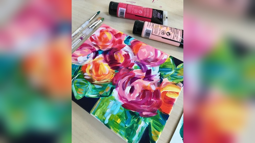 How to Paint Abstract Flowers With Acrylics