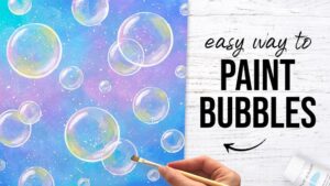 How to Paint Bubbles With Acrylic Paint