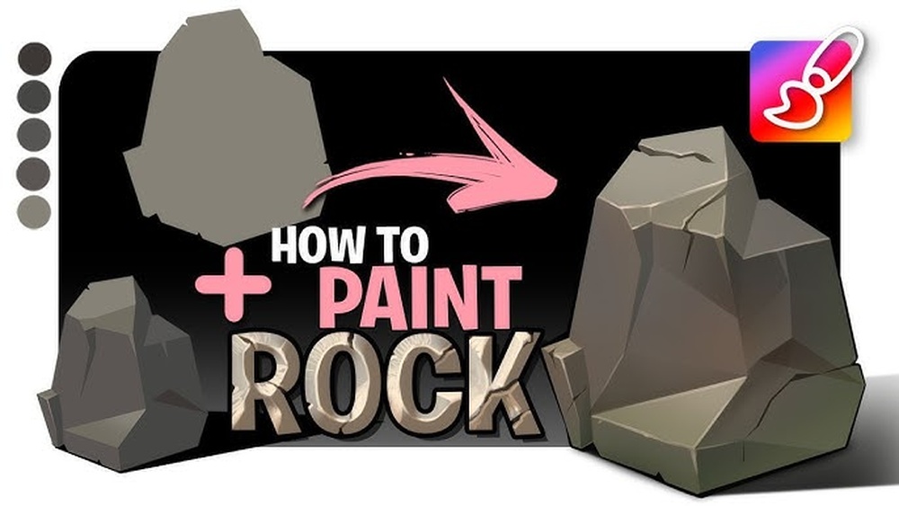 How to Paint Digital Rocks And Stone