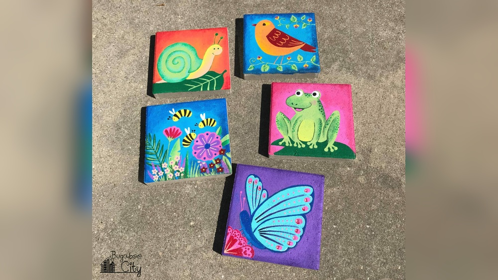 How to Paint Diy Garden Stepping Stones
