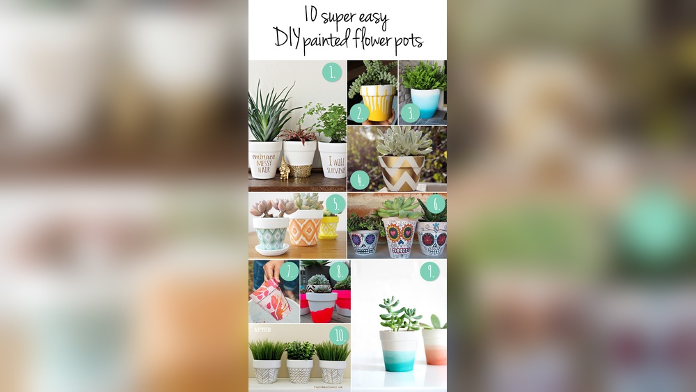 How to Paint Diy Plant Pots Ideas
