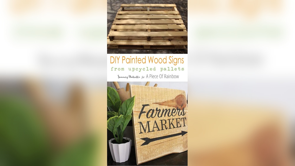 How to Paint Diy Wooden Pallet Signs