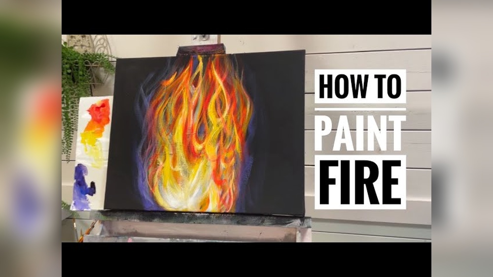 How to Paint Fire With Acrylic Paint
