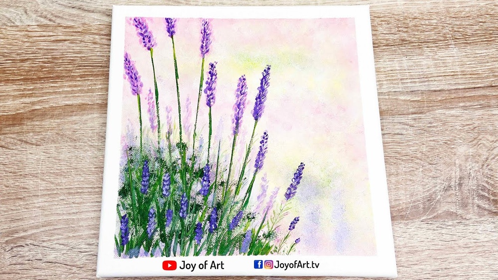 How to Paint Lavender With Acrylic Paint