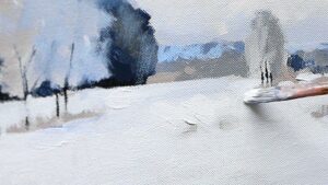 How to Paint Snow With Acrylic Paint