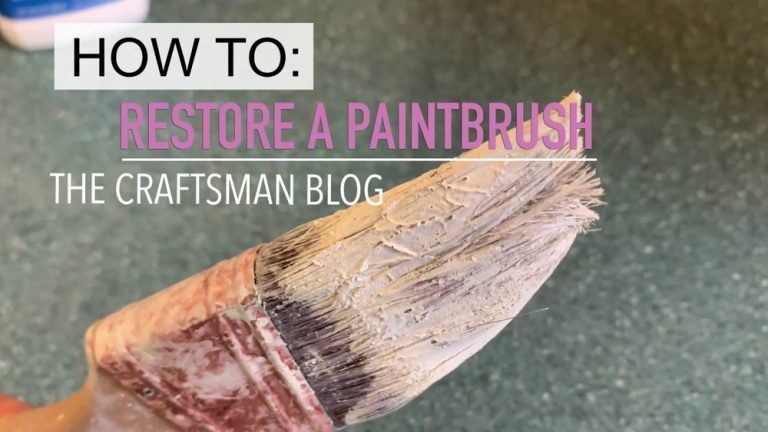 Restore Stiff Paint Brushes: Easy Tips for Soft Bristles