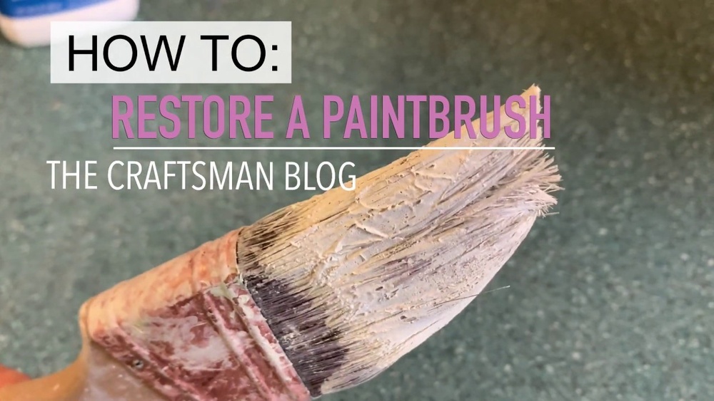 How to Restore Stiff Paint Brushes