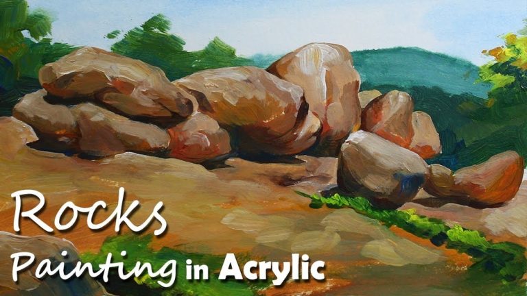 Painting Made Using Rocks How to Use Acrylic Paint on Rocks: Easy Steps for Stunning Art ...