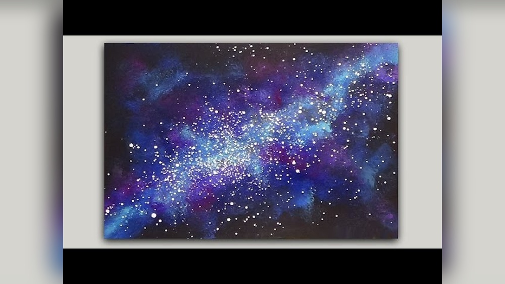 Space Galaxy Painting Ideas Tutorial