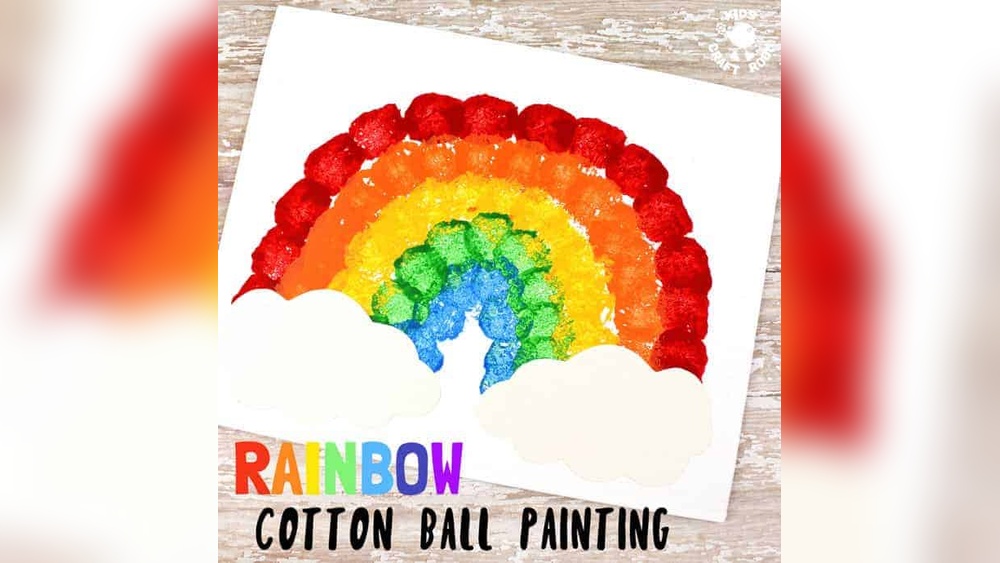 How to Do Cotton Ball Painting for Kids