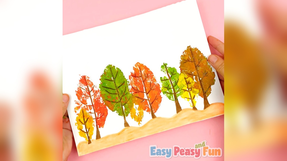 How to Do Leaf Print Painting for Kids