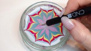How to Do Marbling Nail Art With Paint