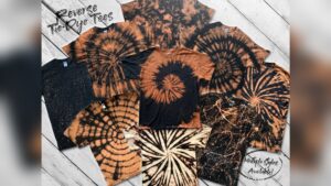 How to Do Reverse Tie Dye Painting Craft
