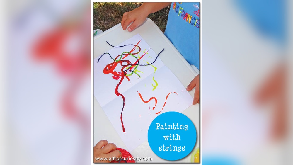 How to Do String Painting for Kids