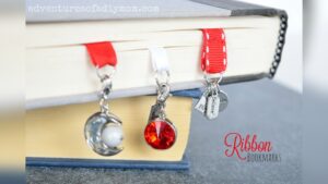 How to Make Painted Ribbon Bookmarks