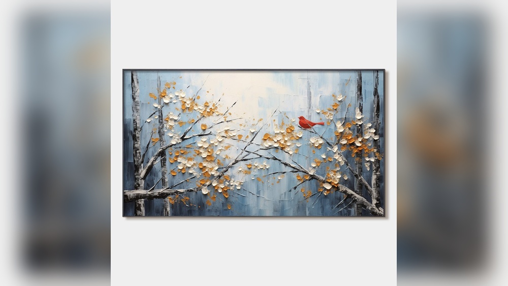 How to Paint a Bird on Branch Wall Art