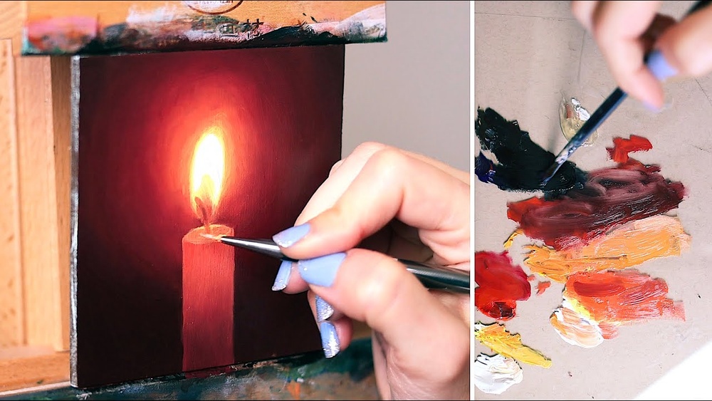 How to Paint a Candle Flame in Oil
