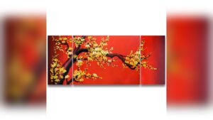 How to Paint a Cherry Blossom Wall Art