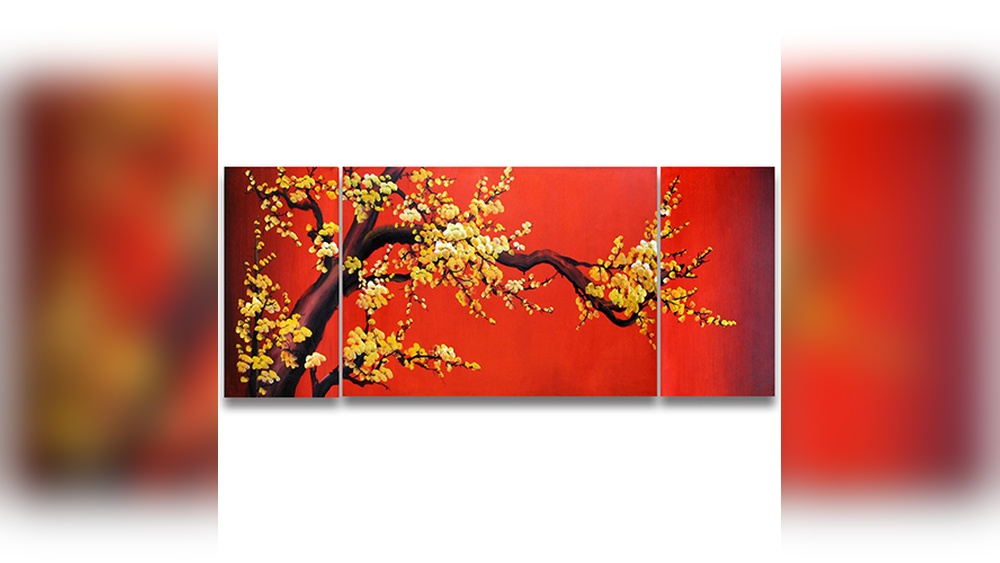 How to Paint a Cherry Blossom Wall Art
