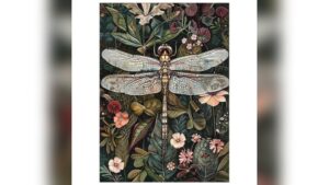 How to Paint a Dragonfly for Wall Art