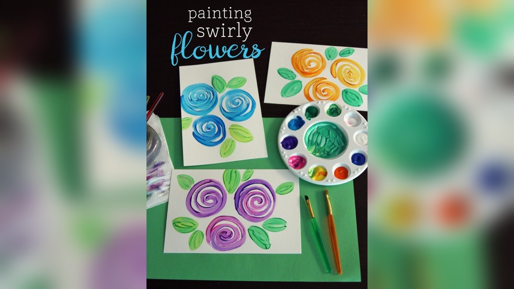 How to Paint a Flower for Kids Step by Step