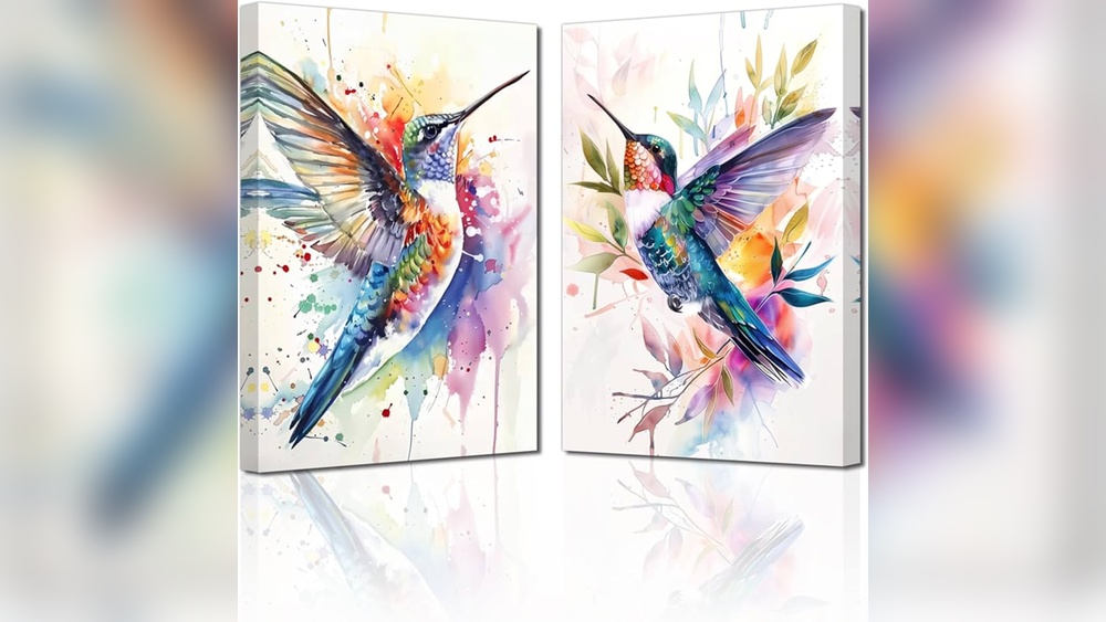 How to Paint a Hummingbird Wall Art