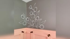 How to Paint a Line Art Piece for Wall