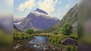 How to Paint a Mountain in Oil Painting