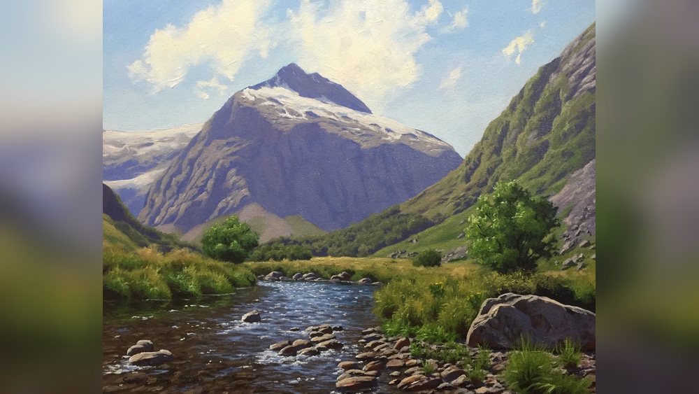 How to Paint a Mountain in Oil Painting