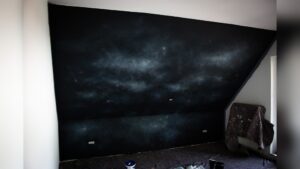 How to Paint a Night Sky Wall Art Diy