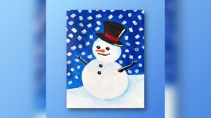 How to Paint a Snowman for Kids Easy