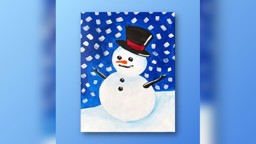 How to Paint a Snowman for Kids Easy