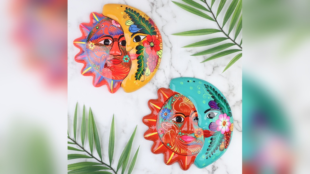 How to Paint a Sun And Moon Wall Art