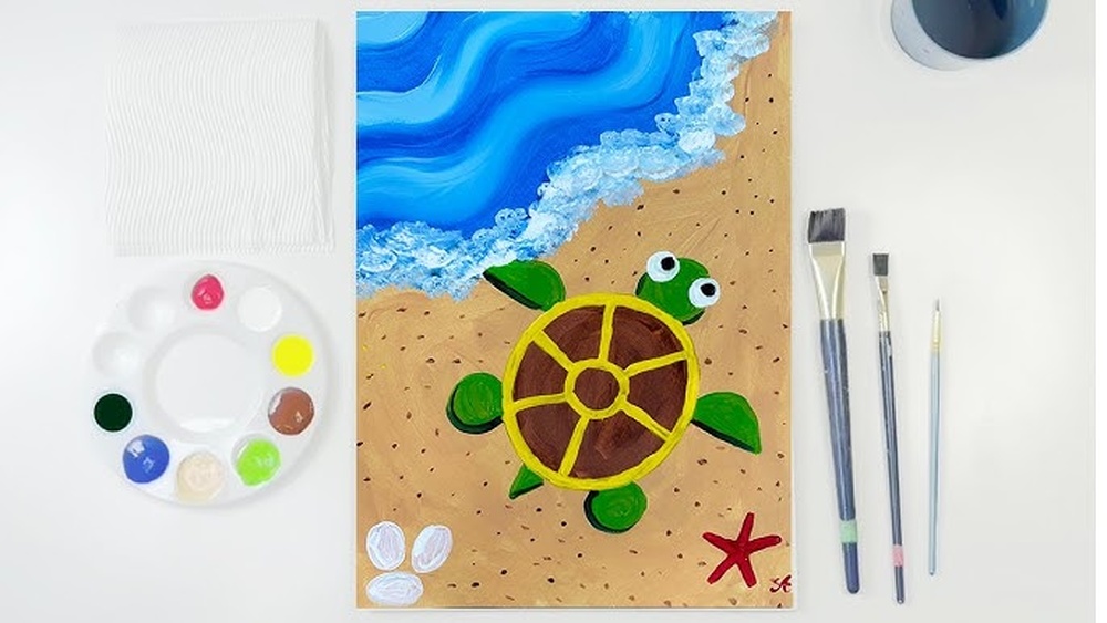 How to Paint a Turtle for Kids Easy